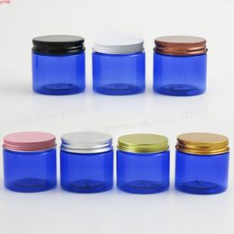 Empty Travell 60g Blue Pet Cream Cosmetic Containers Jar, 60cc 2oz Cobalt Make up Bottlesgood qualtity