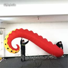 Customized Inflatable Octopus Arm 3m Length Blow Up Marine Animal Tentacle Balloon Simulated Octopus Leg For Building Wall Decoration