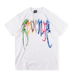 22SS T Shirt Tee Men Women 11 High quality Colorful Printed Short Sleeve Casual T-shirt Tops
