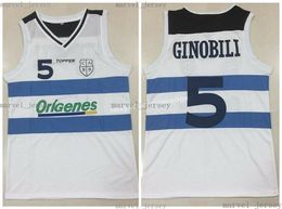 cheap Throwback Manu Ginóbili #5 Origenes Argentina National Team Basketball Jerseys MEN WOMEN YOUTH XS-5XL