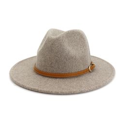 Panama Cap Jazz Felt Fedora Hats Wool Formal Hat Men Women Lady fashion Brim caps man woman Trilby Chapeau autumn winter Christmas gift NEW
