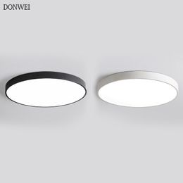 Ceiling Lights Ultra Thin LED Panel Lamp Light 12W 18W Dimming Surface Mounted AC85-265V For Home Bedroom Living Room