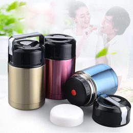 Large Capacity 800ML&1000ML Insulated Cup Vacuum Flasks & Thermoses Thermocup Lunch Thermos Food With Containers Thermo Pot Box LJ201218