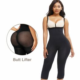 Feelingirl Women Waist Trainer Butt Lifter Colombian Girdles Full Body Shaper Underbust Bodysuit Slimming Underwear Seamless 201222