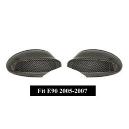 Car Accessory Rearview Mirror Cover Caps ABS Fit For BMW E90 2005-2007 Replacement Original