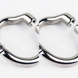 Nxy Cockrings New Super Small Chastity Cage with Urethral Catheter Stainless Steel Male Devices Sex Toys for Men Penis Lock Cock Ring 0215