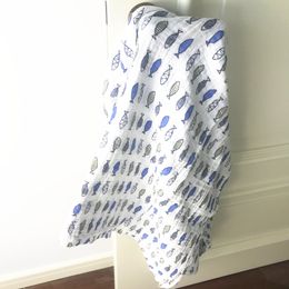 Muslin Swaddle Blanket Infant robes Newborn Baby cotton blanket 120x120cm Gauze Bath Towel Multi-functional