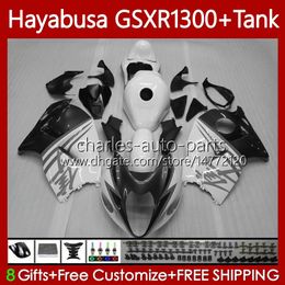 Bodys For SUZUKI GSX-R1300 Hayabusa GSXR-1300 GSXR 1300 CC 96-07 74No.201 1300CC GSXR1300 96 Grey black white 1996 1997 1998 1999 2000 2001 GSX R1300 02 03 04 05 06 07 Fairing