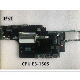 Original laptop Lenovo ThinkPad P51 motherboard mainboard CPU E3-1505 M2 4G FRU 01AV365