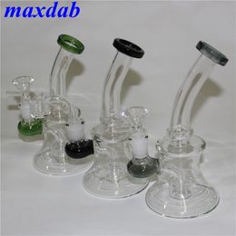 Glass Water Pipes Bongs hookah with 14mm Joint smoking bowl quartz banger nail Beaker Bong Oil Rigs