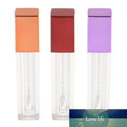 5.5ml Square Makeup Liquid Empty Refillable Lipstick Lip Gloss Tubes Lip Balm Bottles Transparent Cosmetic Packaging Container