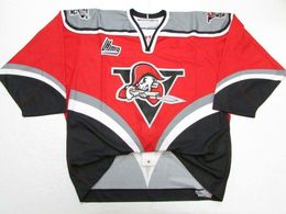 STITCHED CUSTOM DRUMMONDVILLE VOLTIGEURS QMJHL RED JERSEY ADD ANY NAME NUMBER MENS KIDS JERSEY XS-5XL