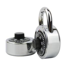 Mini Portable Password Locks Gym Closet Safe Disc Anti-Theft Lock Metal Dial Luggage Locker Turntable Passwords Padlock