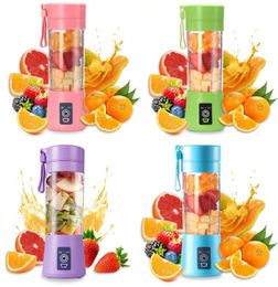 Vegetable Tools Portable Blenders MINI USB rechargeable Electric Juicer Blender6 Blades Fruit Juicers Maker Blender Sports Juicings Cup 30pcs 9032