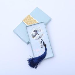 Bookmark Japanese Style Bookmarks Chinese Classical Marcapaginas With Gift Box Creative Brass Marque Page Birthday Gifts