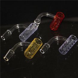 Smoking Accessories 14mm 18mm Quartz Banger Nails Coloured Bangers for Dab Oil Rigs Glass Bongs concentrate dab straw pipes