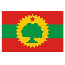 Oromo Flag High Quality 3x5 FT Nation Banner 90x150cm Festival Party Gift 100D Polyester Indoor Outdoor Printed Flags and Banners