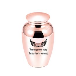 45x70mm Angel Wings Cremation Ashes Urn Keepsake For Pet/Human Memorial Urns -Your Wings Were Ready But Our Heart Were Not