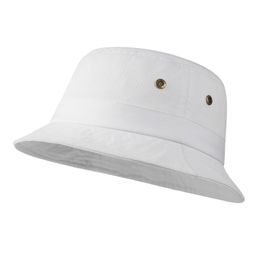 BOTVELA Cotton Twill Bucket Hats Unisex Short Brim Outdoor Summer Casual Cap Panama Hat