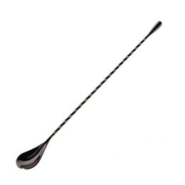 304 Stainless Steel Spoon Long Handle Spiral Shape Scoop Bar Bartender Cocktail 4 Color Ladle Kitchen Accessories New Arrival 5 9rn G2