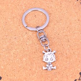 Fashion Keychain 24*13mm baby girl Pendants DIY Jewellery Car Key Chain Ring Holder Souvenir For Gift