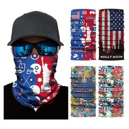 Cycling Caps & Masks Multifunction Magic Scarf Bandana Mask Outdoor Sport Hiking Tube Unisex Headband Sun Protection Motorcycle Face Shield