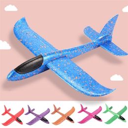 5/6/10pcs lot 48CM Hand Throw Aeroplane EPP Foam Fly Glider Planes Model Aircraft Outdoor Fun Toys for Children Party Game 220216
