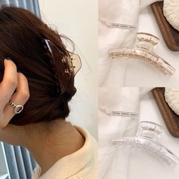 Elegant Hair Claws Shark Clip Hair Accessories Hairpins Transparent Hairgrip Headwear Barrettes Hair Crab Ornaments