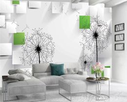 3d Wallpaper Paper Modern Mural 3d Wallpaper Beautiful Dandelion Premium Atmospheric Interior Decoration 3d Wallpaper