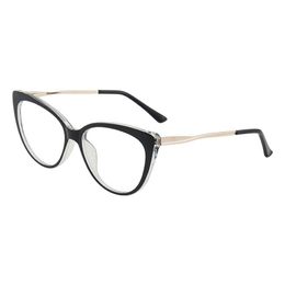 2022 TR90 Cat Eye Glasses Frame With Torsion Metal Legs And Spring Hinge Fashion Women Eyewear