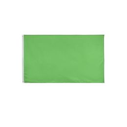 Green Flag Banner 3x5 FT 90x150cm Colour Flag Festival Party Gift 100D Polyester Indoor Outdoor Printed Hot selling