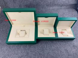 Best gift boxe dark green wooden watch box gift Boxes L size Swiss watches box without brochure card label top quality watches box