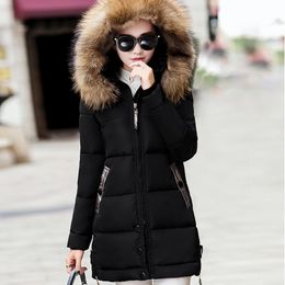 Jackets Coats Winter Women Jacket Thick Parkas Casual Fur Hooded Coat For Ladies Female Warm Slim Parka Winter Jacket Femme 201027