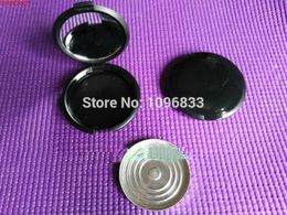 5G Eyeshadow Powder Case with Mirror, Black Cosmetic Compact, Make-up Packing Jar, can add Aluminium Pan, 50pcs/Lotgood quantity