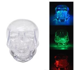 New Skull Acrylic Herb Grinder With RGB LED Light 54MM 2 Piece Spice Miller Plastic Tobacco Abrader Crusher