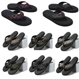 2022 NEW Luxury Slides Designer slippers Shoes Summer Beach Sandal Slipper With Grid pattern Flower Flat men platform sneakers 39-46