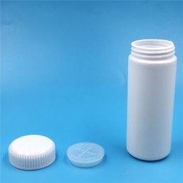 50pcs 60ml White Black Plastic Empty Refillable Bottles For Cosmetics Jar Salts Protection Cap Powder Container