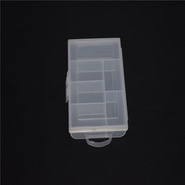 Storage Boxes Empty 6 Compartment Plastic Clear Box For Jewelry Nail Art Container Sundries Organizer