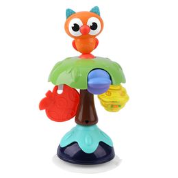 Suction Base High Chair Interactive Baby Rattle Toy for 0-12 Months Early Learning Toy for Boy Girl LJ201113