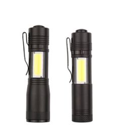 Mini Flashlight Strong Light Portable Adjustable Focus Supplies Security Woman Man Battery Free Electric Torch Gift Outdoor Camping 8 5hl K2