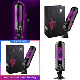 NXY Sex Masturbators Easy Love Automatic High Speed Telescopic Rotating Voice Machine Vagina Pussy Vibrator Male Electric Masturbation Cup 220127