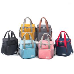Portable Thermal Insulated Lunch Box Picnic Bags Bento Pouch Waterproof Bag Cooler Tote For Men Women Kids Storage