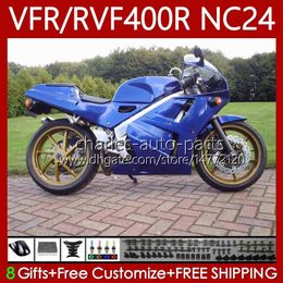 Body Kit For HONDA Gloss blue RVF400R VFR400 R NC24 V4 VFR400R 87-88 Bodywork 78No.39 RVF VFR 400 RVF400 R 400RR 87 88 VFR400RR VFR 400R 1987 1988 Motorcycle Fairing