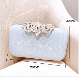 HBP handmade beaded dinner bag exquisite and stylish compact necessary for European and American banquets clutch bag magnetic buckl 8021