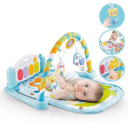 Baby Play Music Mat Carpet Toys Kid Crawling Play mat Game Develop Mat with Piano Keyboard Infant Rug Early Education Rack Toy LJ201113