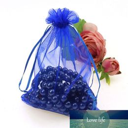 50pcs 10x15Cm Drawable Organza Bags Wedding Gift Organza Sheer Gauze Bags Jewelry Packing Wedding Pouches 9Z