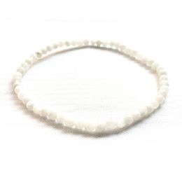 MG0107 Wholesale A Grade Rainbow Moonstone Bracelet 4 mm Mini Gemstone Bracelet Women`s Yoga Mala Energy Bead Jewelry