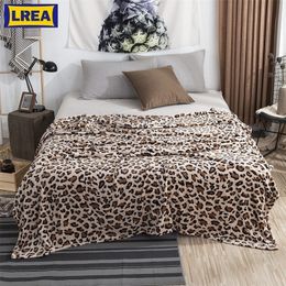 Animal Skin Leopard Zebra Sherpa Plush Blankets Winter Flannel Blanket For Double Bed Soft Warm Bedspread Travel Throw Blanket LJ201127
