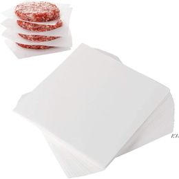 Bakeware Hamburger Parchment Patty Paper Squares 6in Non Stick for Burger Press Ground Beef Freezing Candy Wrappers JJA12510