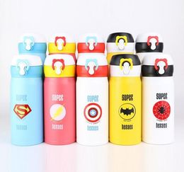 350/500ML Cute Cartoon garrafa termica thermo mug Thermos Stainless Steel Vacuum Flask for Kids Girls Men Water Bottle 201105